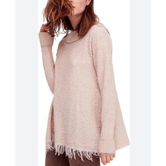 Free People Broken Glass Tunic Crew Neck Sweater XS - Picture 1 of 11